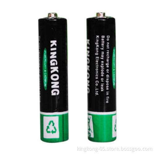AAA Carbonic Dry Batteries with 1.5V Nominal Voltage